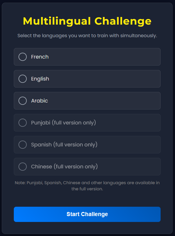 Multilingual Preview
